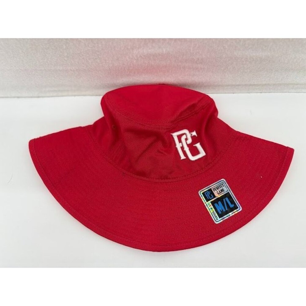 Perfect Game Baseball Red Bucket Hat Size M/L  NWT‎